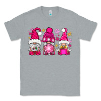 Heather Grey Pink Christmas winter gnomes Classic Tee - NancyCooperArtShop