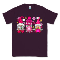 Plum Pink Christmas winter gnomes Classic Tee - NancyCooperArtShop