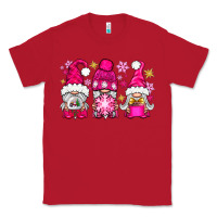 Red Pink Christmas winter gnomes Classic Tee - NancyCooperArtShop