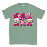 Sage Pink Christmas winter gnomes Classic Tee - NancyCooperArtShop