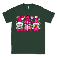 Sports Green Pink Christmas winter gnomes Classic Tee - NancyCooperArtShop