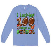 Colony Blue i tackled 100 days of school Long Sleeve Tee - Artiststas