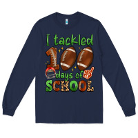 Navy i tackled 100 days of school Long Sleeve Tee - Artiststas