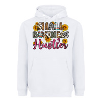 White small business hustler Heavyweight Hoodie - OliviaCreatesArt