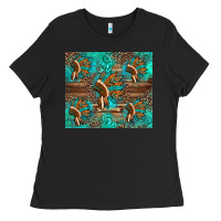 Black indian headdress Ladies Tee - Artiststas