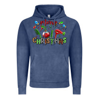 Vintage Denim merry christmas hair dresser Vintage Hoodie - MaliasSmallBusiness