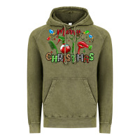 Vintage Olive merry christmas hair dresser Vintage Hoodie - MaliasSmallBusiness