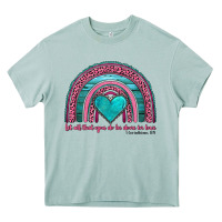 Arona valentine's day rainbow let all that you do be done in love 1 corinthi Heavy Core Tee - AdoDesignShop