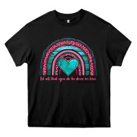Black valentine's day rainbow let all that you do be done in love 1 corinthi Heavy Core Tee - AdoDesignShop