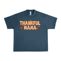 Midnight Navy Thankful Mama Urban Heavy Tee - MaliasSmallBusiness