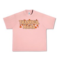 Salmon Thankful Mama Urban Heavy Tee - MaliasSmallBusiness