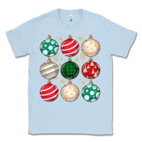 Dusty Blue Christmas Classic Tee - MaliasSmallBusiness