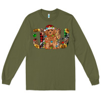 Army Green toy poodle christmas joy Long Sleeve Tee - RanaPortraitStore