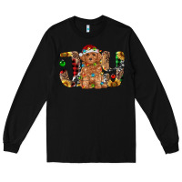 Black toy poodle christmas joy Long Sleeve Tee - RanaPortraitStore