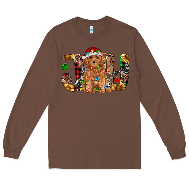 Toy Poodle Christmas Joy Long Sleeve Tee by RanaPortraitStore | Teevron