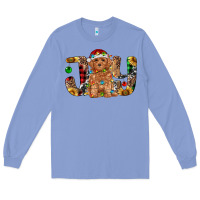 Colony Blue toy poodle christmas joy Long Sleeve Tee - RanaPortraitStore