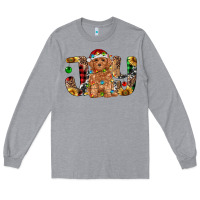 Heather Grey toy poodle christmas joy Long Sleeve Tee - RanaPortraitStore