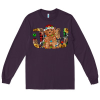 Plum toy poodle christmas joy Long Sleeve Tee - RanaPortraitStore