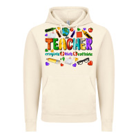 Vintage Artic teacher crayons kids caffeine Vintage Hoodie - NancyCooperArtShop