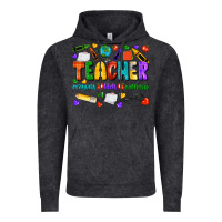 Vintage Black teacher crayons kids caffeine Vintage Hoodie - NancyCooperArtShop