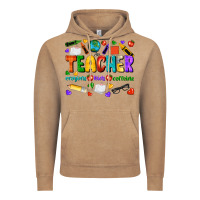 Vintage Coffee teacher crayons kids caffeine Vintage Hoodie - NancyCooperArtShop