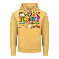 Vintage Mustard teacher crayons kids caffeine Vintage Hoodie - NancyCooperArtShop