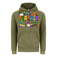 Vintage Olive teacher crayons kids caffeine Vintage Hoodie - NancyCooperArtShop