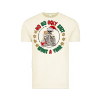 Vintage Arctic ho ho holly shit skeleton santa Vintage Tee - MaliasSmallBusiness