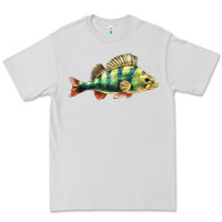 Dove Grey Perch Fish Premium Tee - LillyAllenDesigns
