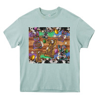Arona easter bunny egg cowhide leopard Heavy Core Tee - Artiststas
