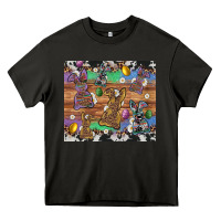 Asphalt easter bunny egg cowhide leopard Heavy Core Tee - Artiststas