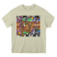 Mossy easter bunny egg cowhide leopard Heavy Core Tee - Artiststas