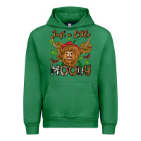 Emerald Just a Little Moody Urban Hoodie - CowhideDigitalArt