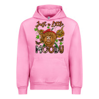 Fuchsia Pink Just a Little Moody Urban Hoodie - CowhideDigitalArt