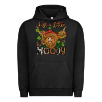 Pigment Black Just a Little Moody Urban Hoodie - CowhideDigitalArt
