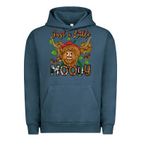Pigment Midnight Navy Just a Little Moody Urban Hoodie - CowhideDigitalArt