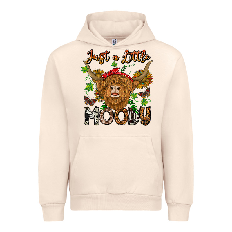 Just A Little Moody Urban Hoodie by CowhideDigitalArt | Teevron