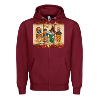 Burgundy wizards coffee cups Zipper Hoodie - TumblerDesignByShophia