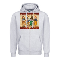 Heather Grey wizards coffee cups Zipper Hoodie - TumblerDesignByShophia