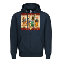 Navy wizards coffee cups Zipper Hoodie - TumblerDesignByShophia