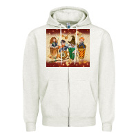 Oatmeal Heather wizards coffee cups Zipper Hoodie - TumblerDesignByShophia