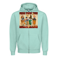 Seafoam wizards coffee cups Zipper Hoodie - TumblerDesignByShophia