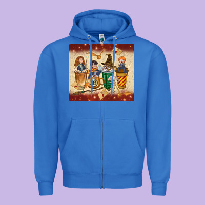 Wizards Coffee Cups Zipper Hoodie Designed By Tumblerdesignbyshophia