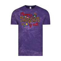 Cloud Purple merry christmas y'all Vintage Tee - JahusDesignShop