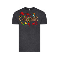 Vintage Black merry christmas y'all Vintage Tee - JahusDesignShop