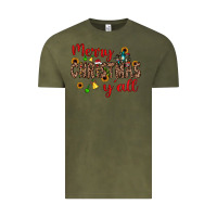 Vintage Olive merry christmas y'all Vintage Tee - JahusDesignShop