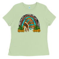 Matcha indian headdress cactus and sunflowers rainbow Ladies Tee - Artiststas