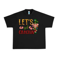 Black Let's get crackin Christmas Urban Heavy Tee - NancyCooperArtShop