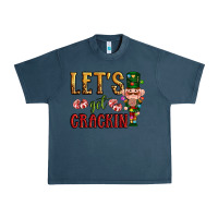 Midnight Navy Let's get crackin Christmas Urban Heavy Tee - NancyCooperArtShop