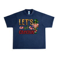 Navy Let's get crackin Christmas Urban Heavy Tee - NancyCooperArtShop